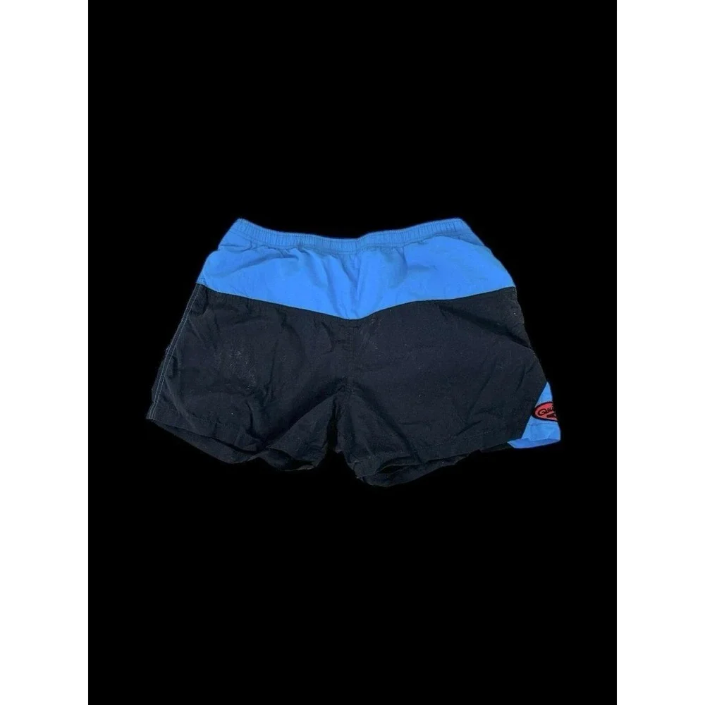 Vintage Y2K Quicksilver Swim Shorts Made In USA Red Men's Sz Large/XL Blue Black